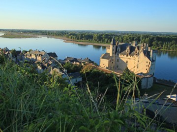 Château de Montsoreau et vue sur la Loire